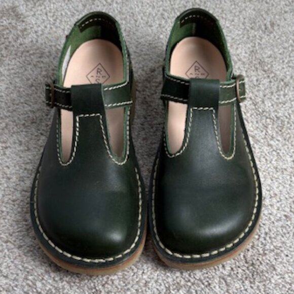 Duckfeet Shoes - Duckfeet Lolland Mary Jane, Forest Green, size 42 with Removable Insoles*